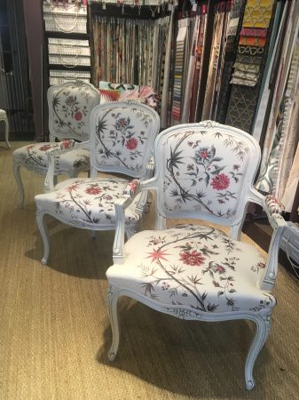 tapissier décorateur nantes 44 fauteuil louis XV patine blanche